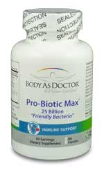 Probiotic Max dietary supplement with 25 billion live bacteria